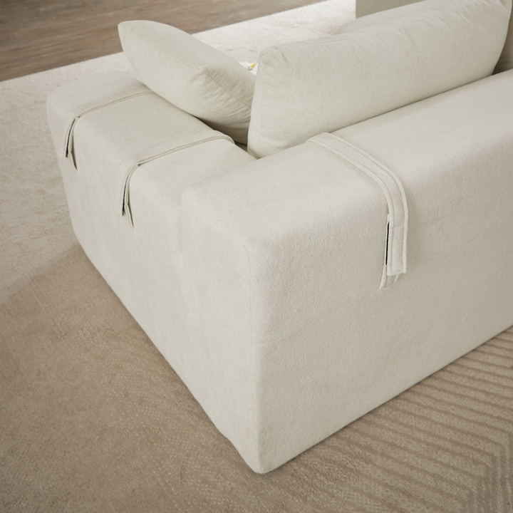 Buy farmhouse furniture The Casa Bianca • Modern European Farmhouse Modular L-Shaped Sofa Sectional - Modern Cottage Farmhouse Furniture