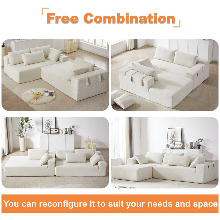 Buy farmhouse furniture The Casa Bianca • Modern European Farmhouse Modular L-Shaped Sofa Sectional - Modern Cottage Farmhouse Furniture