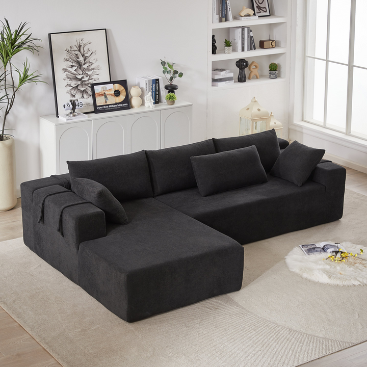 Buy farmhouse furniture The Casa Bianca • Modern European Farmhouse Modular L-Shaped Sofa Sectional - Modern Cottage Farmhouse Furniture