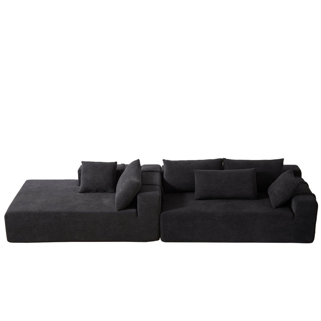 Buy farmhouse furniture The Casa Bianca • Modern European Farmhouse Modular L-Shaped Sofa Sectional - Modern Cottage Farmhouse Furniture