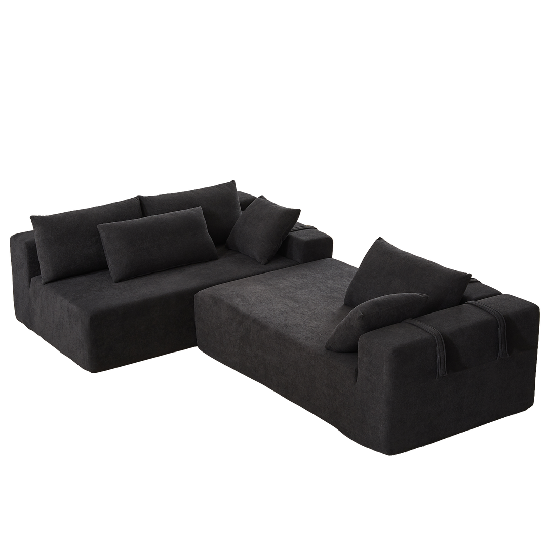 Buy farmhouse furniture The Casa Bianca • Modern European Farmhouse Modular L-Shaped Sofa Sectional - Modern Cottage Farmhouse Furniture