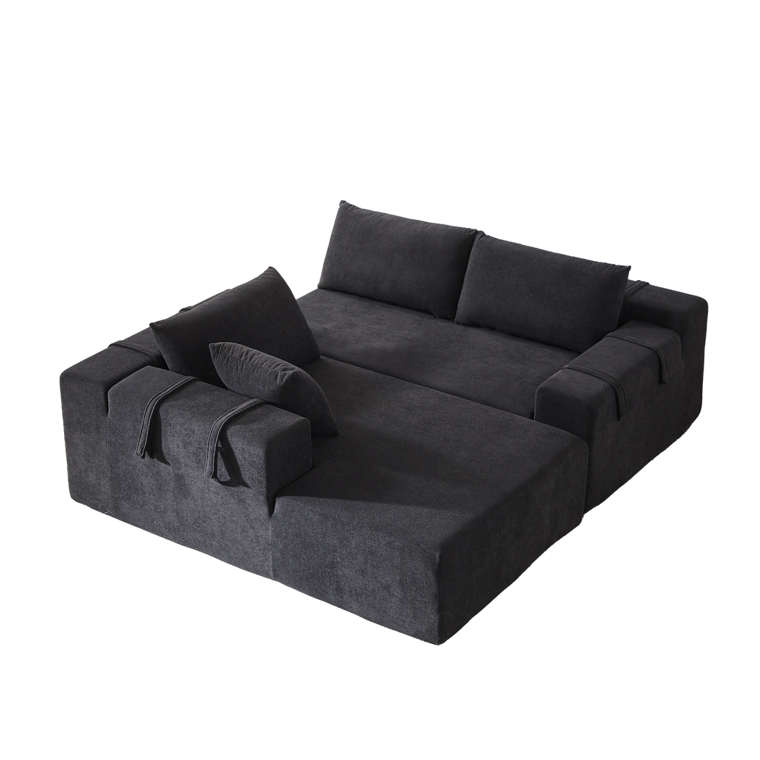 Buy farmhouse furniture The Casa Bianca • Modern European Farmhouse Modular L-Shaped Sofa Sectional - Modern Cottage Farmhouse Furniture