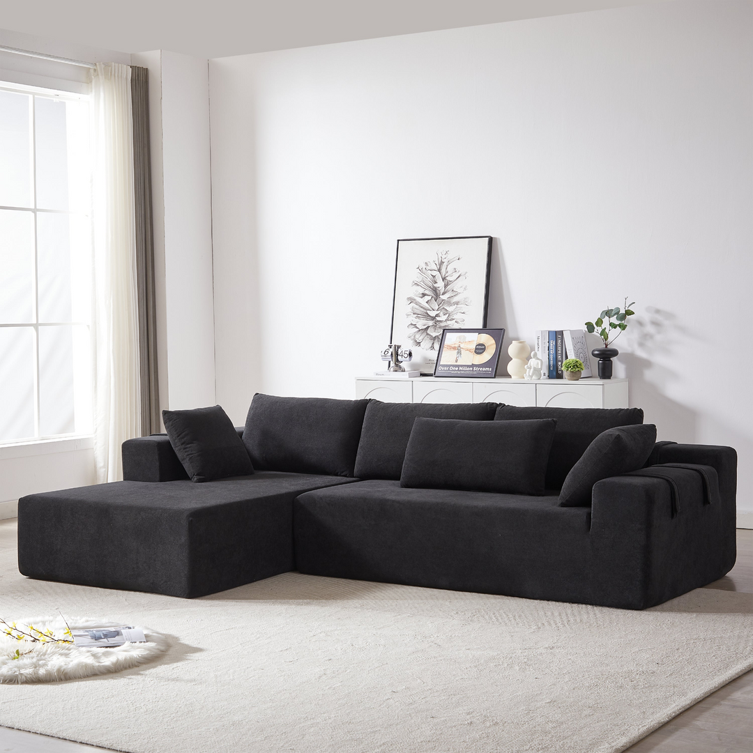 Buy farmhouse furniture The Casa Bianca • Modern European Farmhouse Modular L-Shaped Sofa Sectional - Modern Cottage Farmhouse Furniture