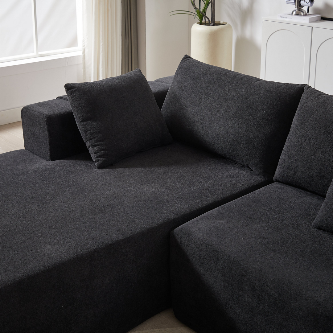 Buy farmhouse furniture The Casa Bianca • Modern European Farmhouse Modular L-Shaped Sofa Sectional - Modern Cottage Farmhouse Furniture