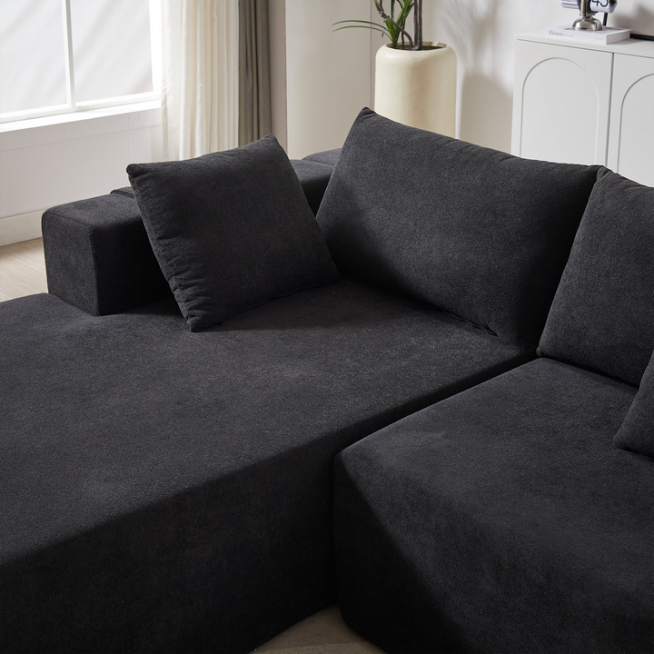 Buy farmhouse furniture The Casa Bianca • Modern European Farmhouse Modular L-Shaped Sofa Sectional - Modern Cottage Farmhouse Furniture