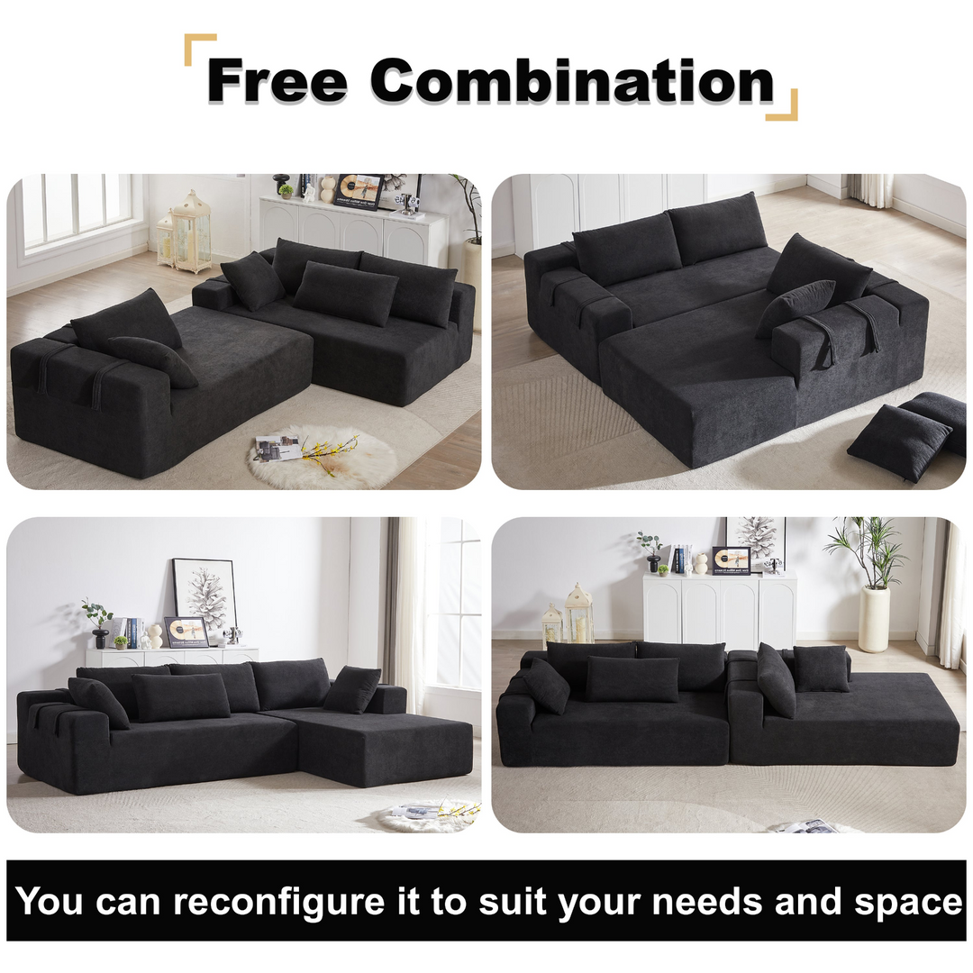Buy farmhouse furniture The Casa Bianca • Modern European Farmhouse Modular L-Shaped Sofa Sectional - Modern Cottage Farmhouse Furniture