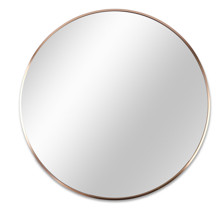 Buy farmhouse furniture Modern Farmhouse Bathroom Mirror | Round Metal Frame, 39 Inch - Modern Cottage Farmhouse Furniture
