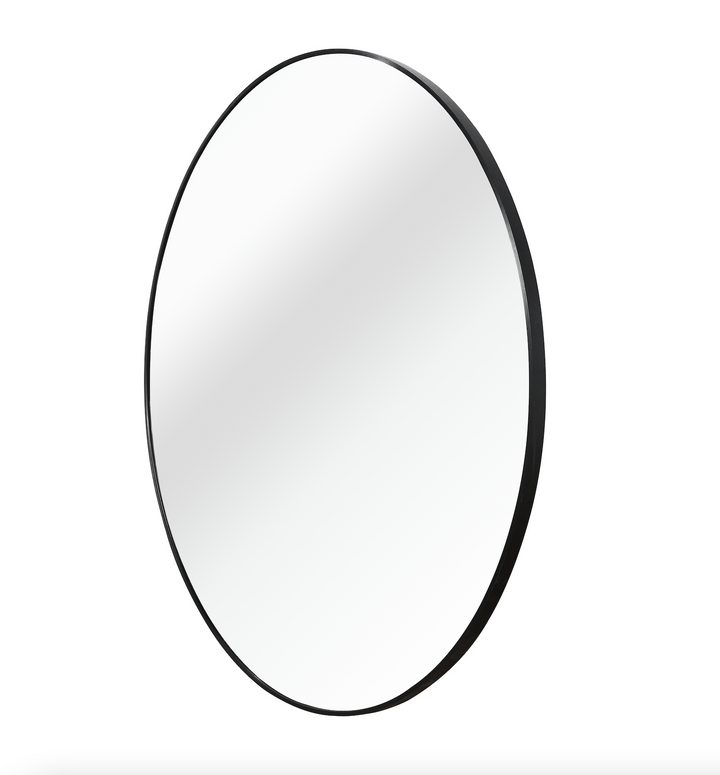 Buy farmhouse furniture Modern Farmhouse Bathroom Mirror | Round Metal Frame, 39 Inch - Modern Cottage Farmhouse Furniture