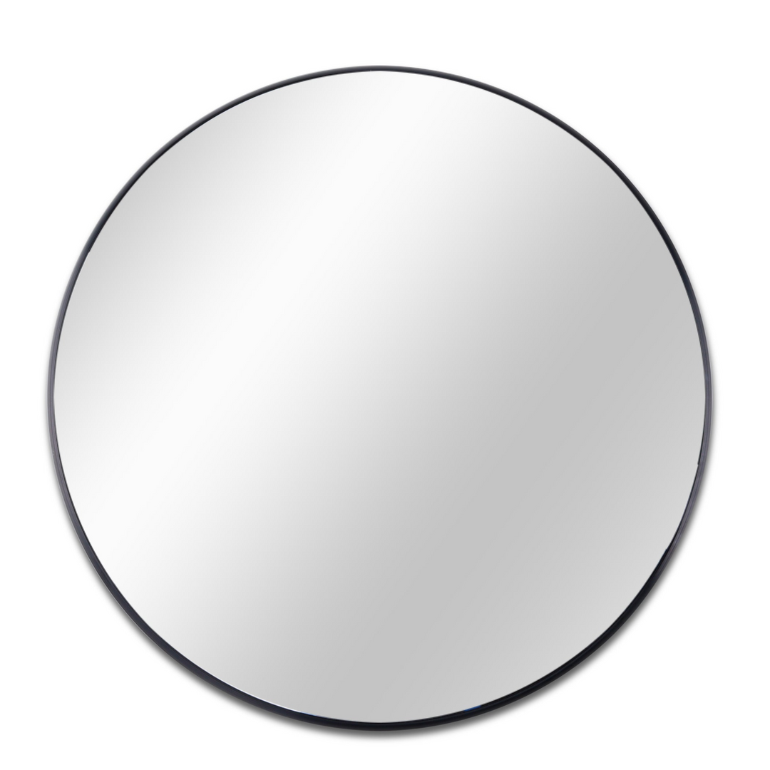 Buy farmhouse furniture Modern Farmhouse Bathroom Mirror | Round Metal Frame, 39 Inch - Modern Cottage Farmhouse Furniture