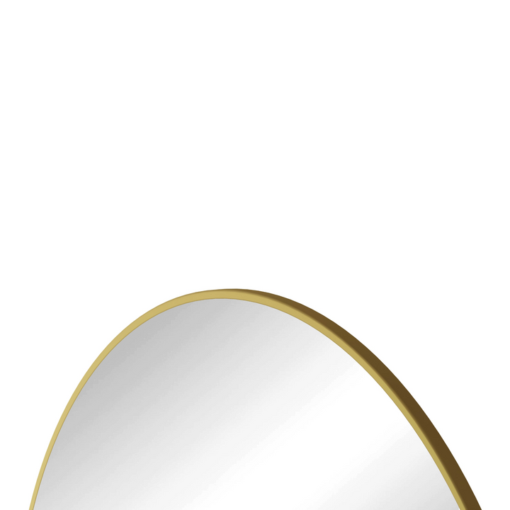 Buy farmhouse furniture Sleek Circular Italian Metal-Framed Wall Mirror - Round Vanity Dressing Mirror for Home Decor - Modern Cottage Farmhouse Furniture