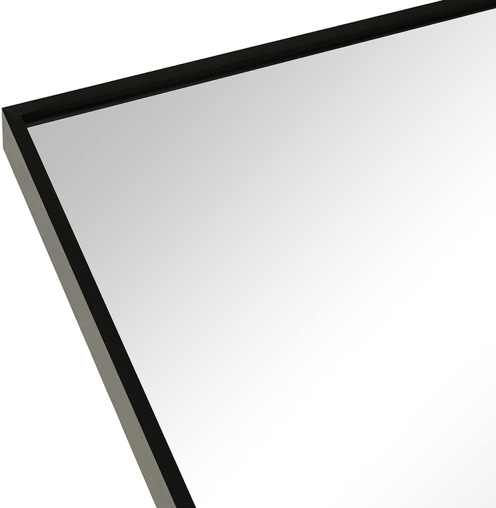 Buy farmhouse furniture Arched Bathroom Mirror | 20×30" Black Metal Frame, Wall Mounted - Modern Cottage Farmhouse Furniture
