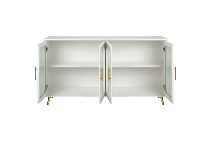 Buy farmhouse furniture Teal TV Stand for 65+ Inch TV Console with Storage Cabinet &amp; Shelves for Living Room - Modern Cottage Farmhouse Furniture