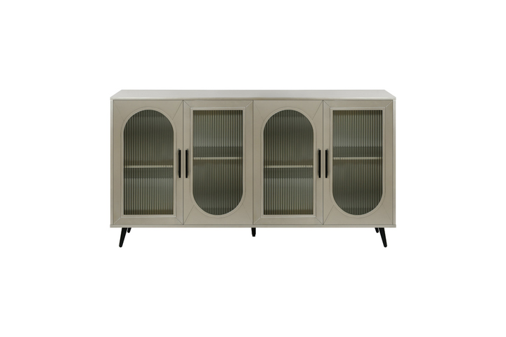 Buy farmhouse furniture Teal TV Stand for 65+ Inch TV Console with Storage Cabinet &amp; Shelves for Living Room - Modern Cottage Farmhouse Furniture
