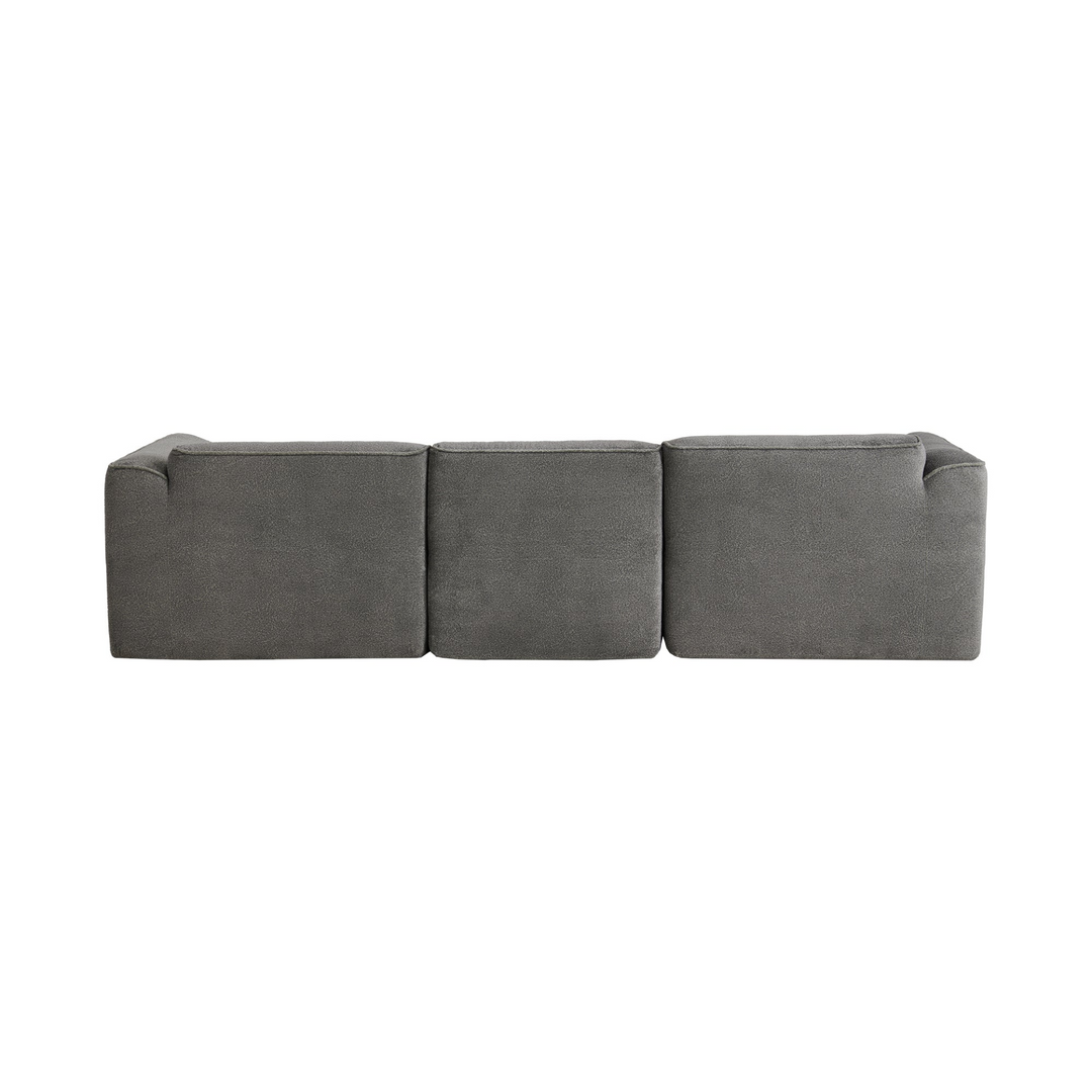 Buy farmhouse furniture Luxury living-room double-needle velvet sofa with sponge seat cushions and detachable stool - Modern Cottage Farmhouse Furniture