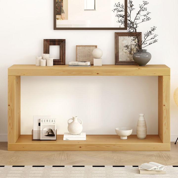 Buy farmhouse furniture Modern Minimalist Square Entrance Table Foyer - Easy Assembly, Stylish Design, Versatile Usage - Modern Cottage Farmhouse Furniture