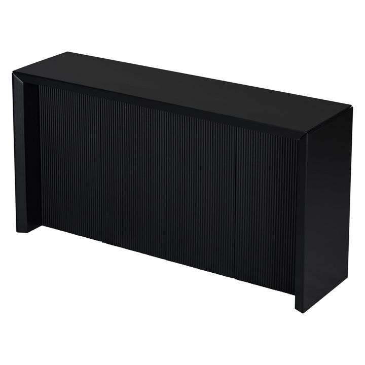 Buy farmhouse furniture Kavala Greece Veneer Foyer Table with Wavy Design - Modern Mediterranean Home Accent Furniture - Modern Cottage Farmhouse Furniture