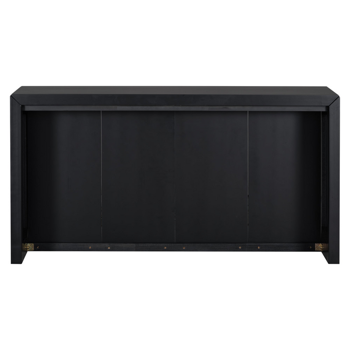 Buy farmhouse furniture Kavala Greece Veneer Foyer Table with Wavy Design - Modern Mediterranean Home Accent Furniture - Modern Cottage Farmhouse Furniture