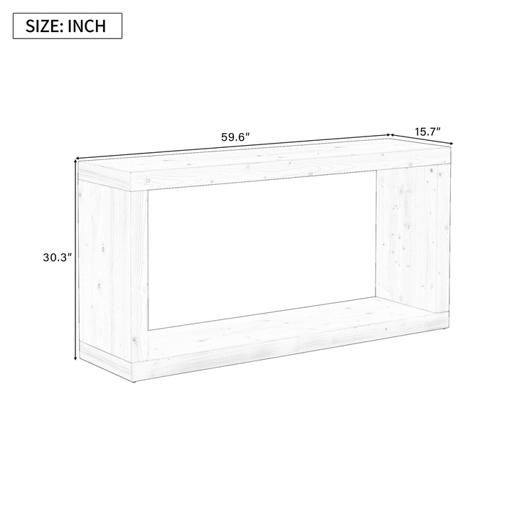 Buy farmhouse furniture Modern Minimalist Square Entrance Table Foyer - Easy Assembly, Stylish Design, Versatile Usage - Modern Cottage Farmhouse Furniture