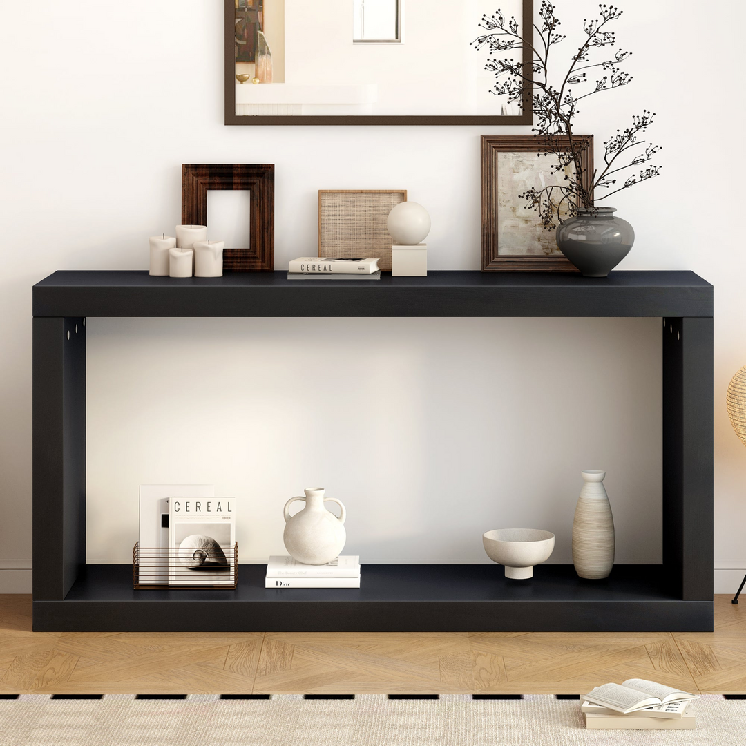 Buy farmhouse furniture Modern Minimalist Square Entrance Table Foyer - Easy Assembly, Stylish Design, Versatile Usage - Modern Cottage Farmhouse Furniture