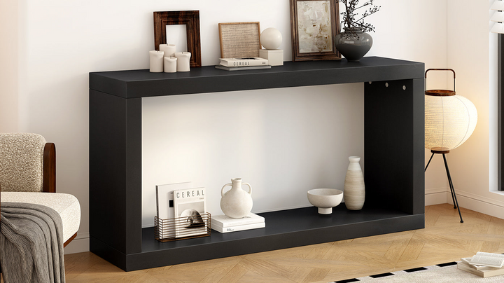 Buy farmhouse furniture Modern Minimalist Square Entrance Table Foyer - Easy Assembly, Stylish Design, Versatile Usage - Modern Cottage Farmhouse Furniture