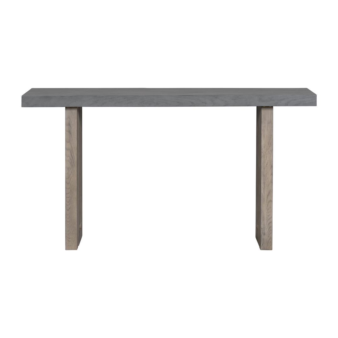 Buy farmhouse furniture Modern Oak Veneer Console Foyer Table with Distinctive Sculpted Side Shapes - Perfect for Entryway or Living Room - Modern Cottage Farmhouse Furniture