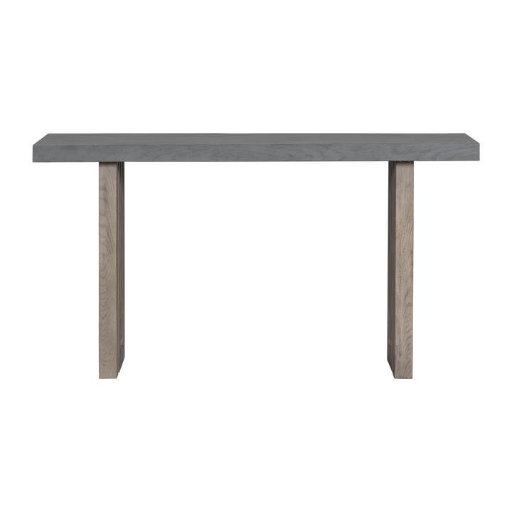 Buy farmhouse furniture Modern Oak Veneer Console Foyer Table with Distinctive Sculpted Side Shapes - Perfect for Entryway or Living Room - Modern Cottage Farmhouse Furniture