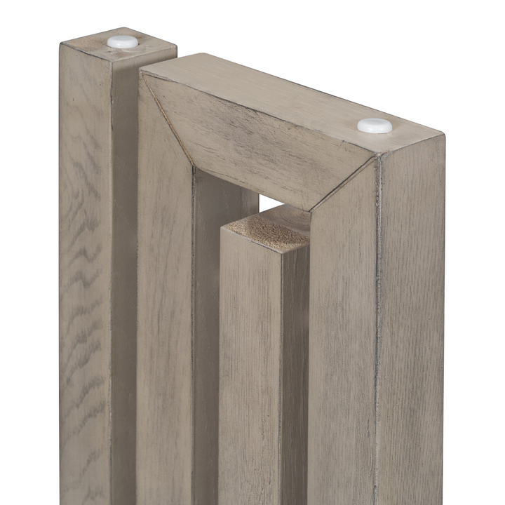Buy farmhouse furniture Modern Oak Veneer Console Foyer Table with Distinctive Sculpted Side Shapes - Perfect for Entryway or Living Room - Modern Cottage Farmhouse Furniture