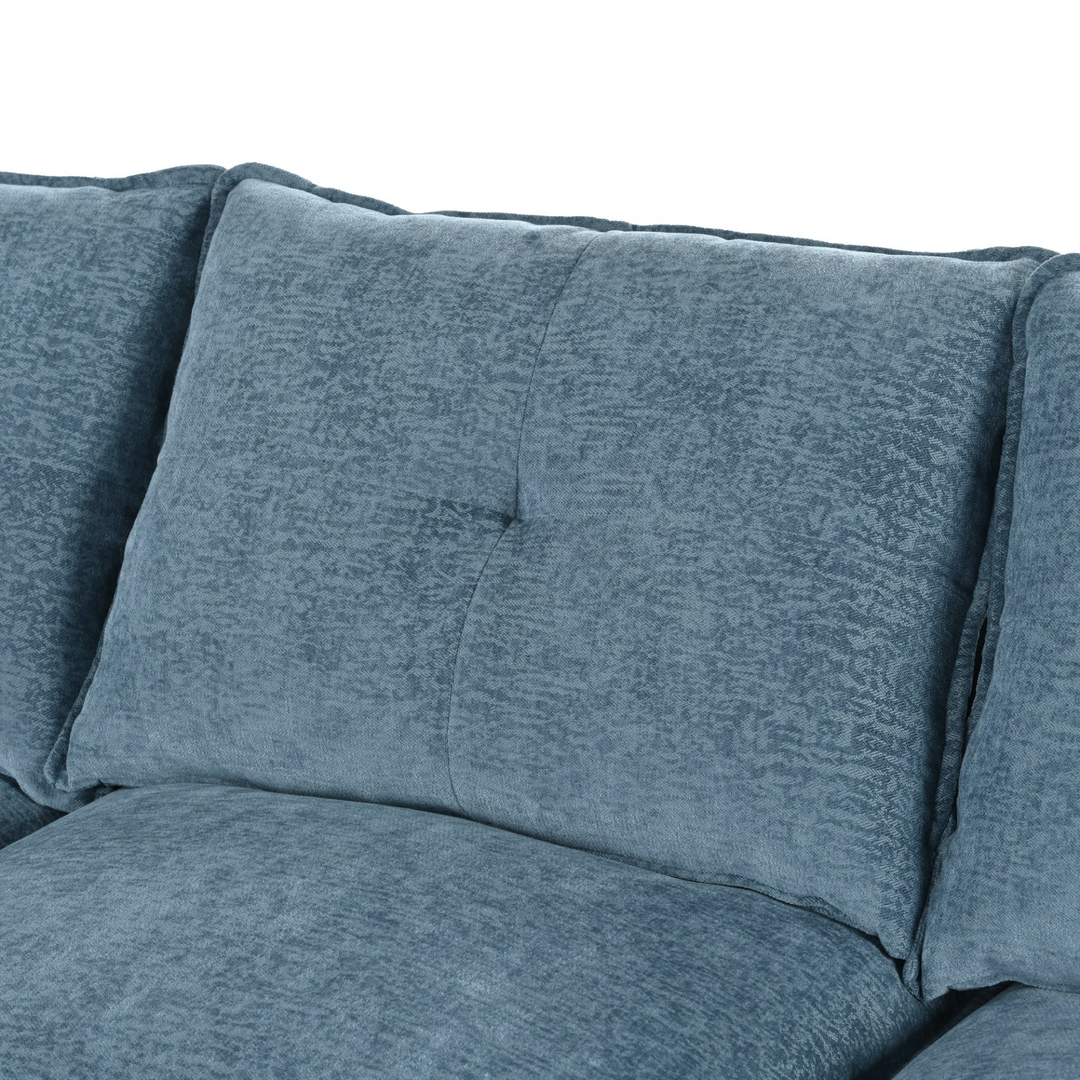 Buy farmhouse furniture U-Shaped Chenille Sectional Sofa with Adjustable Armrest and Pillows for Living Rooms, Offices - Modern Cottage Farmhouse Furniture