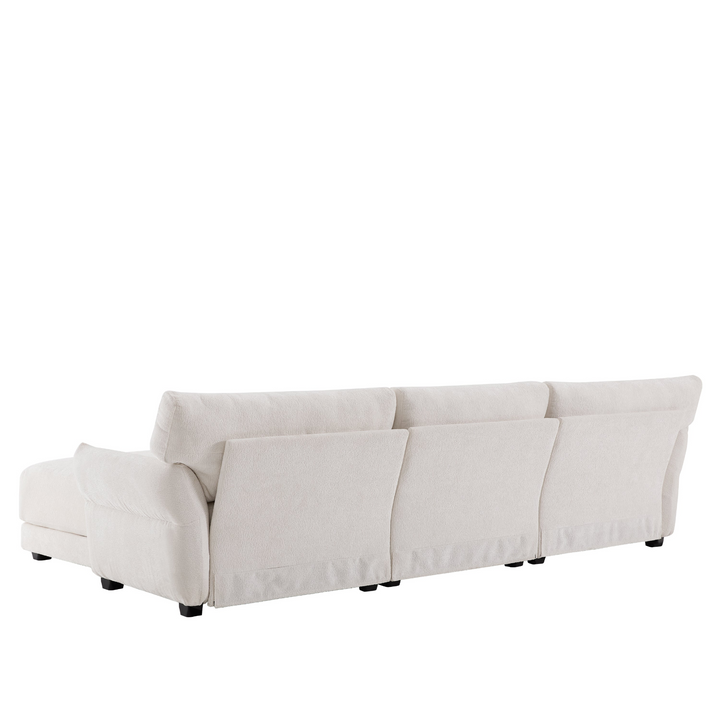 Buy farmhouse furniture Farmhouse Sofa Daybed | Oversized Chenille Couch | White or Brown | Modular Convertible - Modern Cottage Farmhouse Furniture