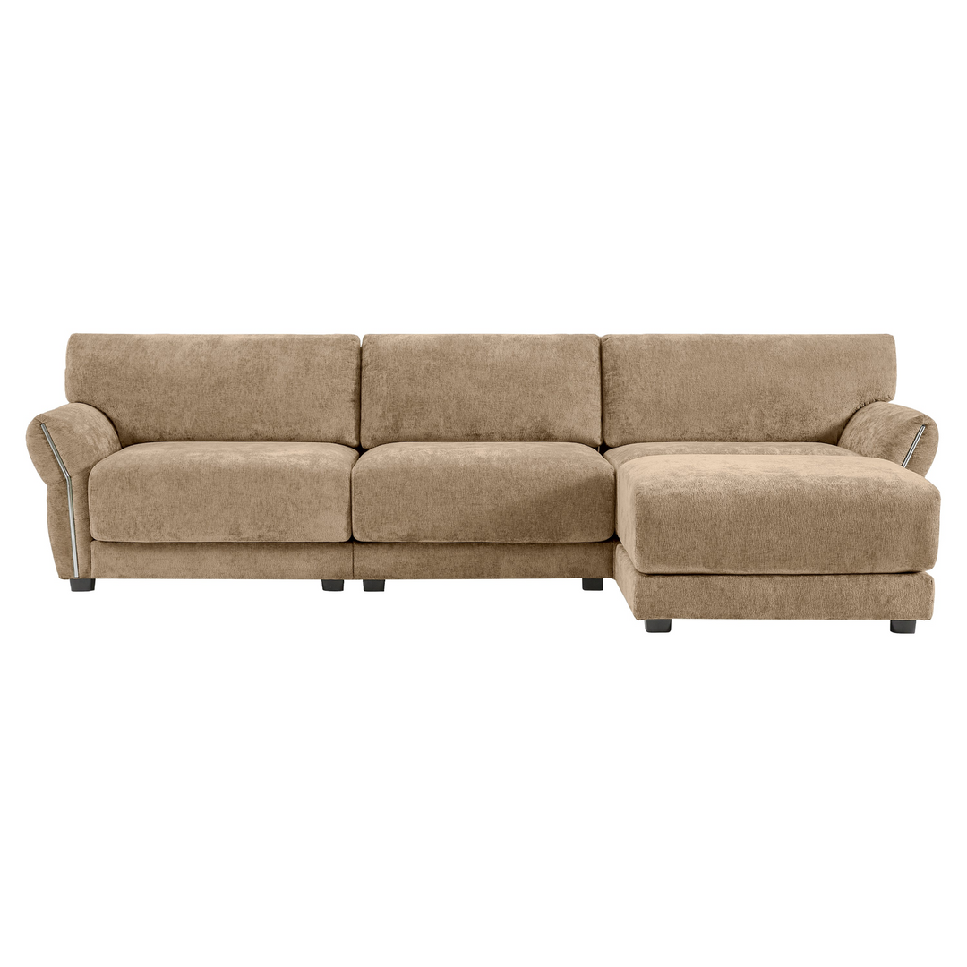 Buy farmhouse furniture Farmhouse Sofa Daybed | Oversized Chenille Couch | White or Brown | Modular Convertible - Modern Cottage Farmhouse Furniture