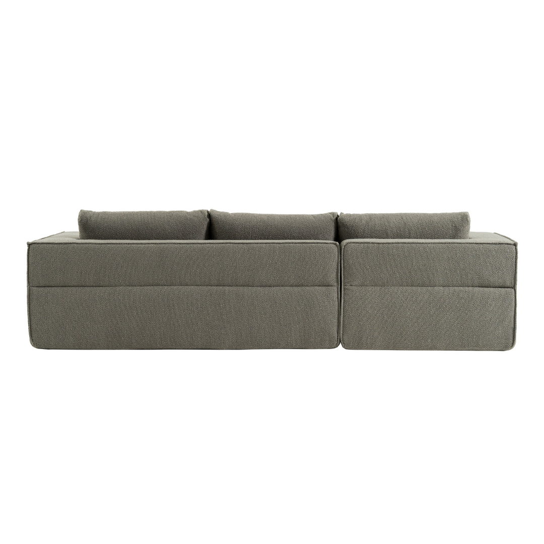 Buy farmhouse furniture The Cannes Mediterranean Modular Wide Seat Boulce Sofa Sectional with Side Table - Modern Cottage Farmhouse Furniture