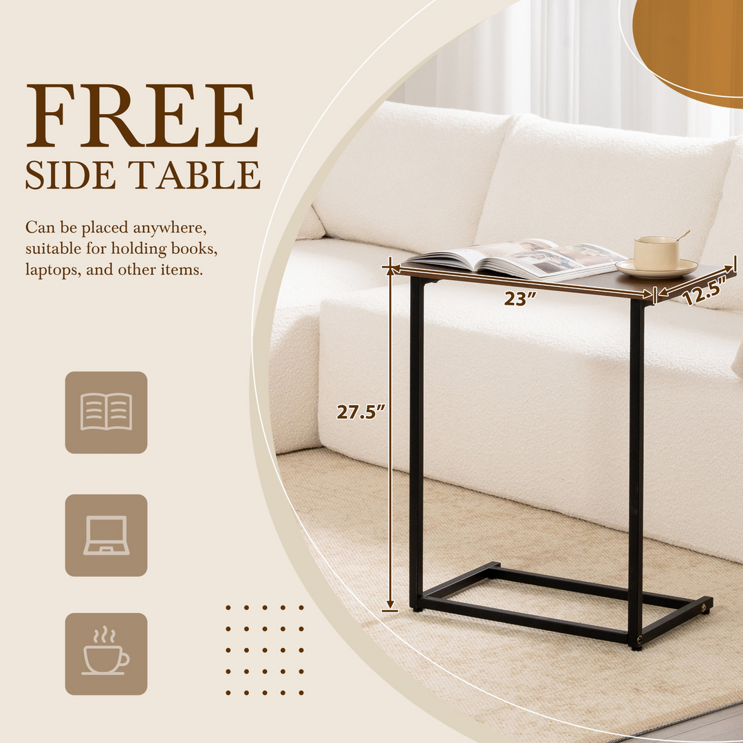 Buy farmhouse furniture The Cannes Mediterranean Modular Wide Seat Boulce Sofa Sectional with Side Table - Modern Cottage Farmhouse Furniture