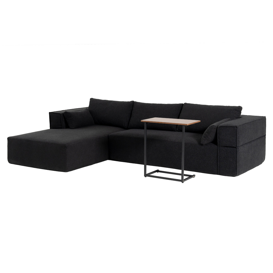 Buy farmhouse furniture The Cannes Mediterranean Modular Wide Seat Boulce Sofa Sectional with Side Table - Modern Cottage Farmhouse Furniture