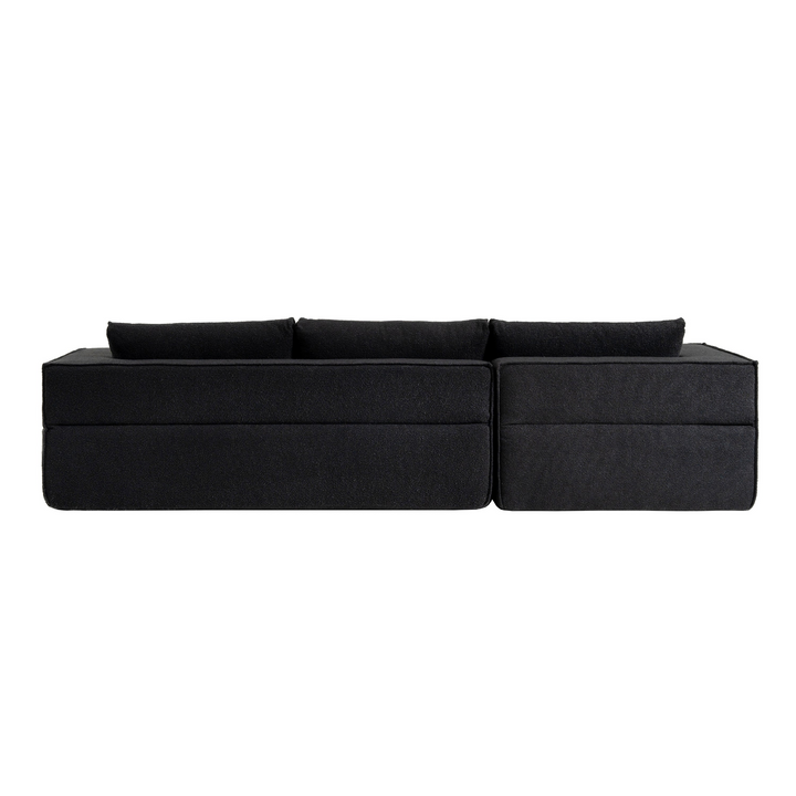 Buy farmhouse furniture The Cannes Mediterranean Modular Wide Seat Boulce Sofa Sectional with Side Table - Modern Cottage Farmhouse Furniture