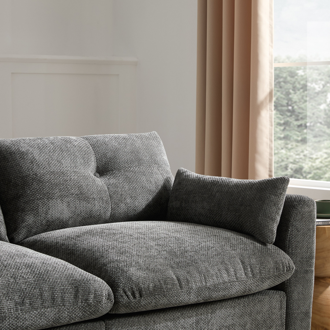 Buy farmhouse furniture Valletta Grande Gray U-Shape Modular Contemporary sofa Mediterranean U-Shape Sofa - Modern Cottage Farmhouse Furniture