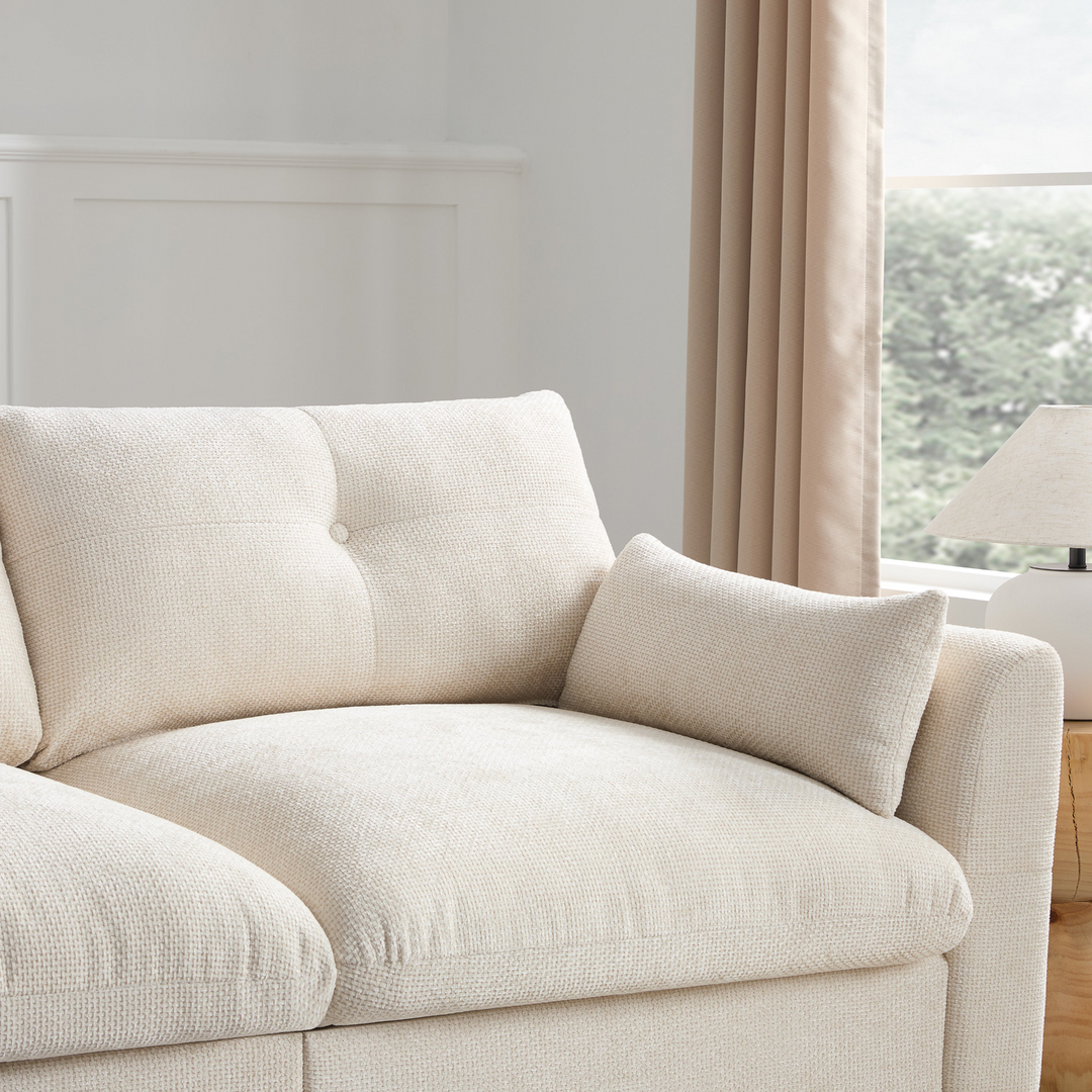 Buy farmhouse furniture Valletta Grande Gray U-Shape Modular Contemporary sofa Mediterranean U-Shape Sofa - Modern Cottage Farmhouse Furniture