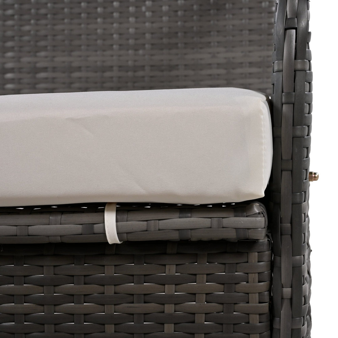Buy farmhouse furniture Versatile Outdoor Loveseat Convertible to Four Seats &amp; Table - Ideal for Gardens, Lawns, and Patios - Modern Cottage Farmhouse Furniture