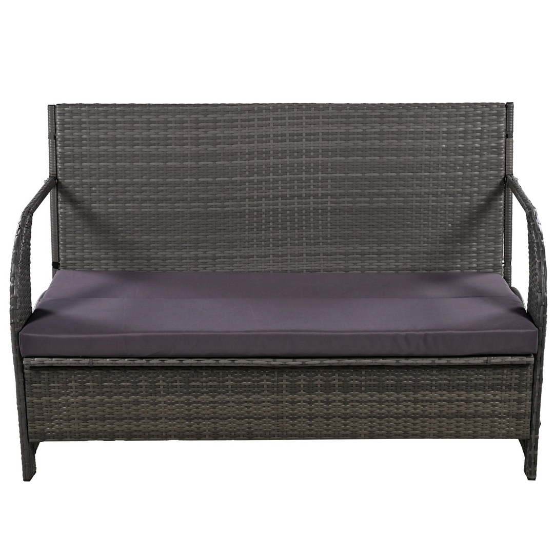 Buy farmhouse furniture Versatile Outdoor Loveseat Convertible to Four Seats &amp; Table - Ideal for Gardens, Lawns, and Patios - Modern Cottage Farmhouse Furniture