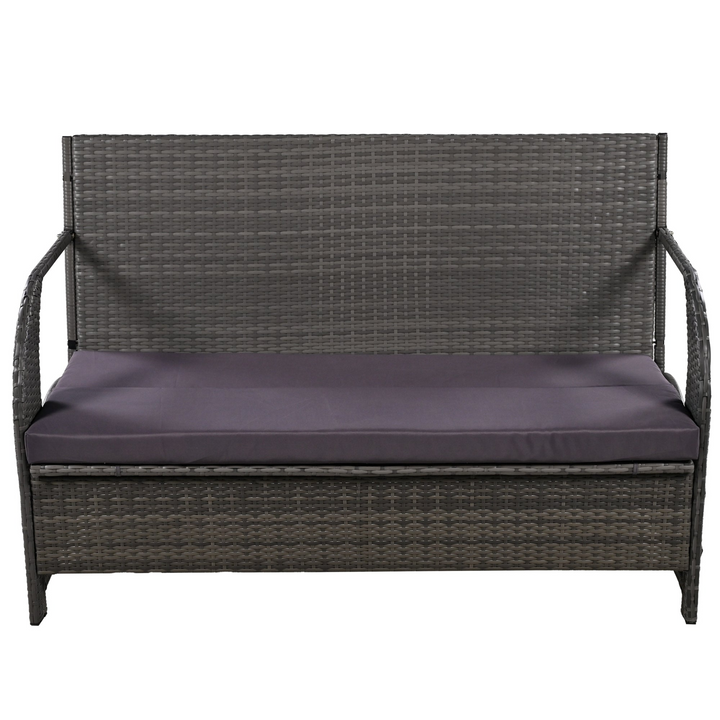 Buy farmhouse furniture Versatile Outdoor Loveseat Convertible to Four Seats &amp; Table - Ideal for Gardens, Lawns, and Patios - Modern Cottage Farmhouse Furniture