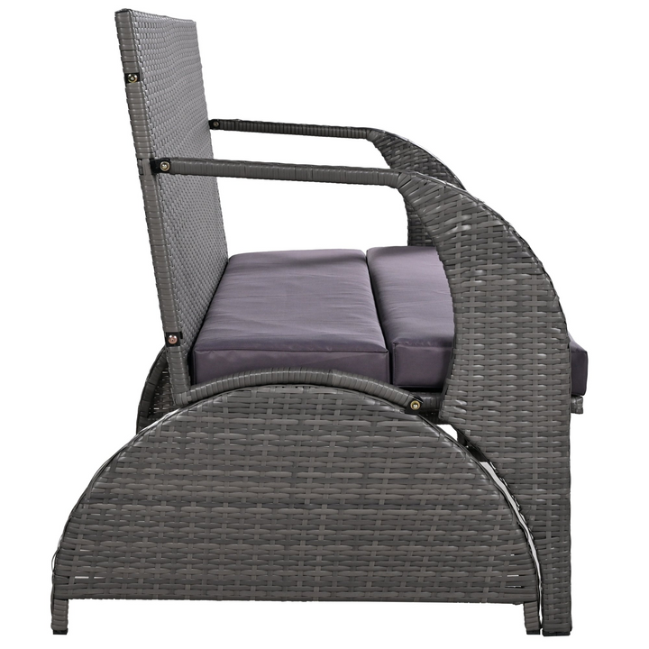 Buy farmhouse furniture Versatile Outdoor Loveseat Convertible to Four Seats &amp; Table - Ideal for Gardens, Lawns, and Patios - Modern Cottage Farmhouse Furniture
