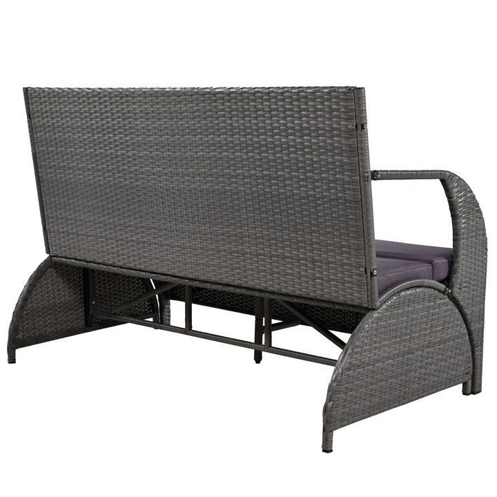 Buy farmhouse furniture Versatile Outdoor Loveseat Convertible to Four Seats &amp; Table - Ideal for Gardens, Lawns, and Patios - Modern Cottage Farmhouse Furniture