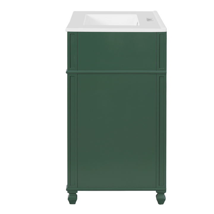 Buy farmhouse furniture Farmhouse Bathroom Vanity | Ceramic Sink Basin, Soft-Close Doors &amp; Storage Cabinet - Modern Cottage Farmhouse Furniture