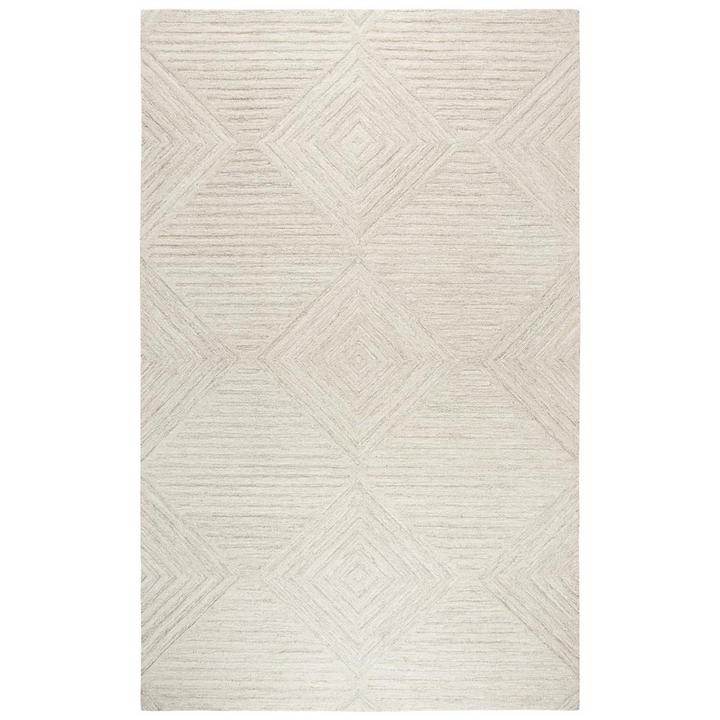 Buy farmhouse furniture Hand Tufted Cut &amp; Loop Pile Wool Rug, 9&