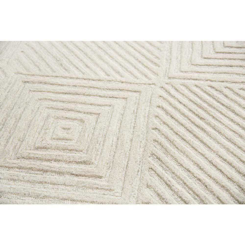 Buy farmhouse furniture Hand Tufted Cut &amp; Loop Pile Wool Rug, 8&