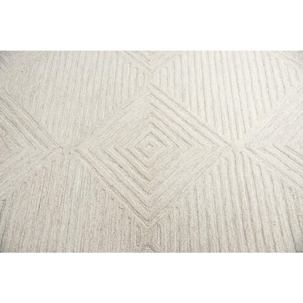 Buy farmhouse furniture Hand Tufted Cut &amp; Loop Pile Wool Rug, 8&