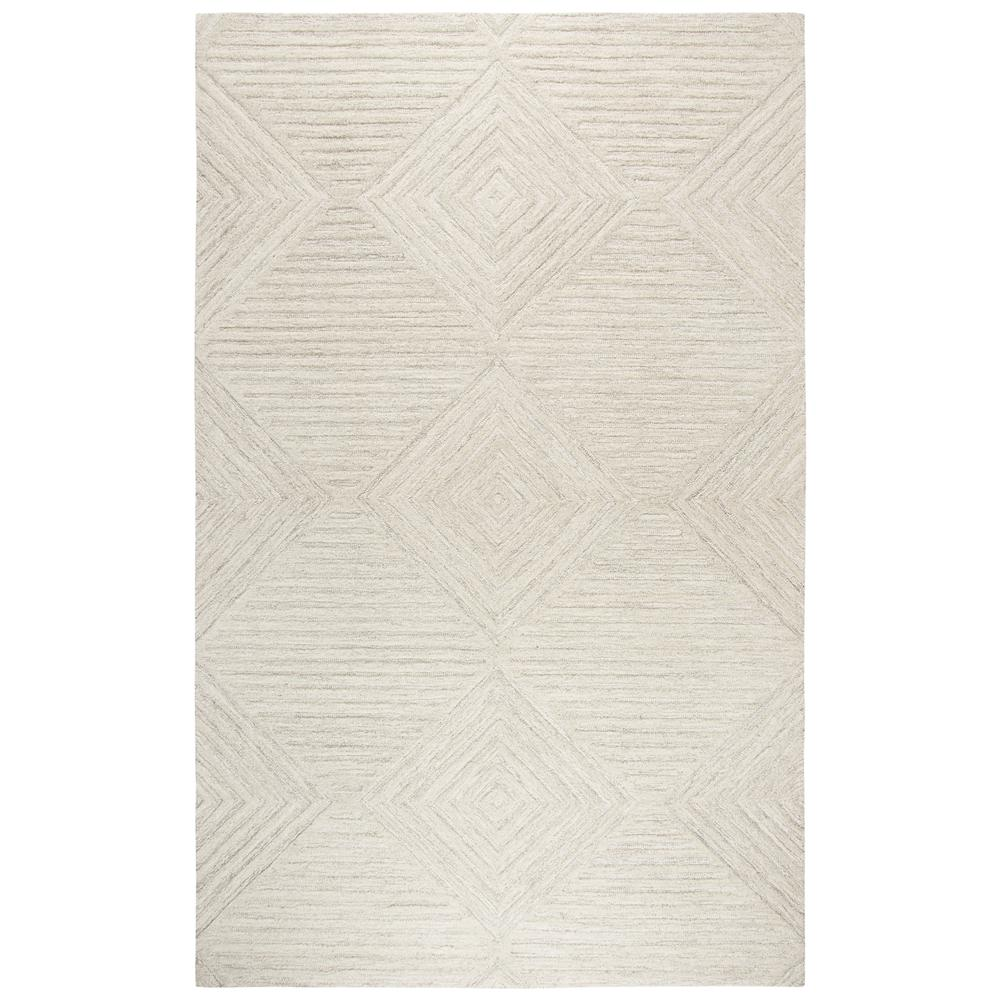 Buy farmhouse furniture Hand Tufted Cut &amp; Loop Pile Wool Rug, 8&