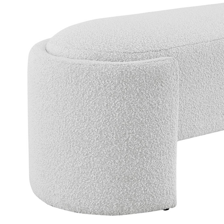 Buy farmhouse furniture Felicia Fabric Bench - Modern Cottage Farmhouse Furniture