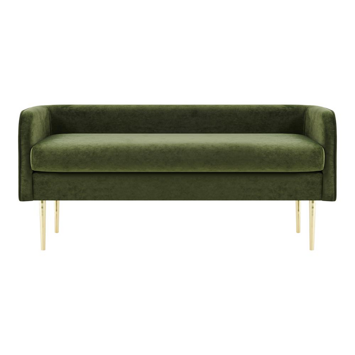 Buy farmhouse furniture Marsha Velvet Bench - Modern Cottage Farmhouse Furniture