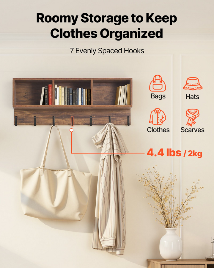 Buy farmhouse furniture Farmhouse 3-in-1 Shoe Coat Rack Combo Set with Hooks and Bookshelf - Modern Cottage Farmhouse Furniture
