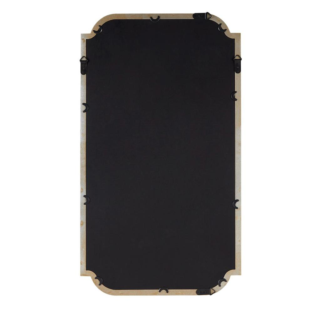 Buy farmhouse furniture Gold Scalloped Wood Wall Mirror - Modern Cottage Farmhouse Furniture